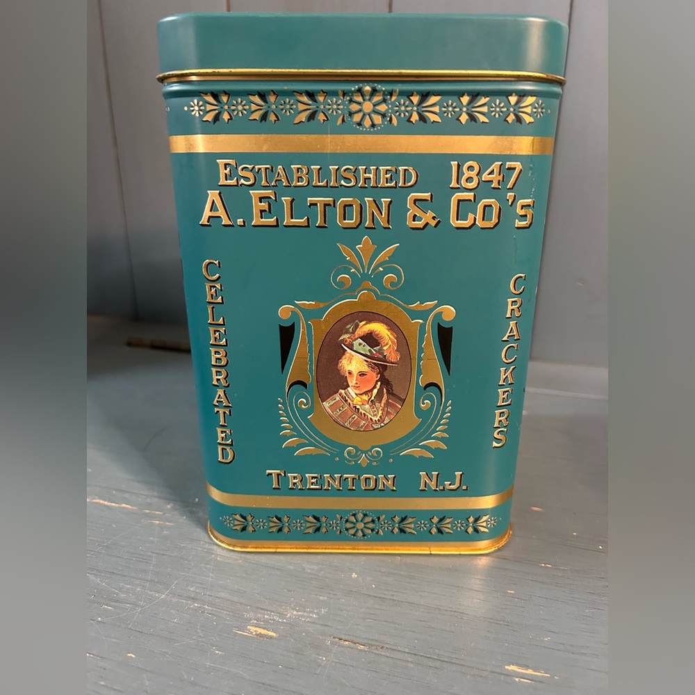 A. Elton & Co's Flour Decorative Tin - Trenton, NJ - Crackers